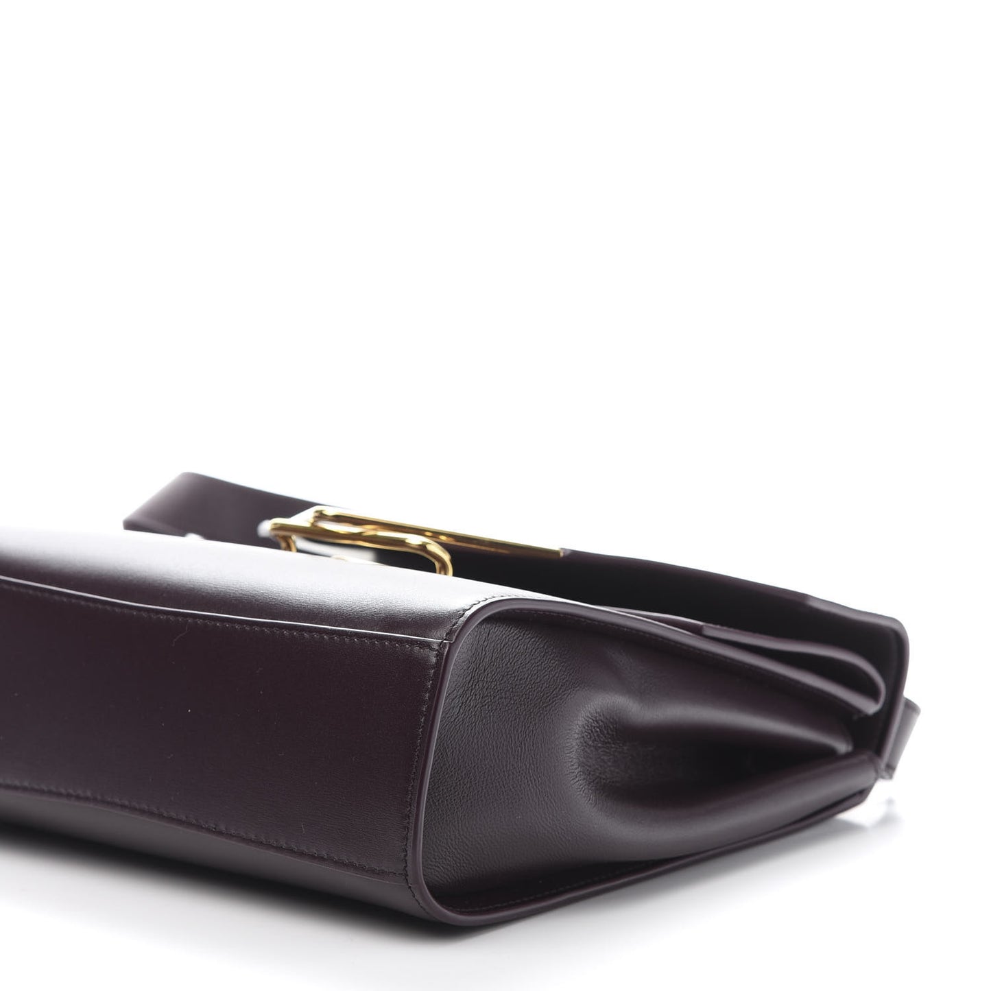 Box Calfskin Nappa Clip Bag Grape