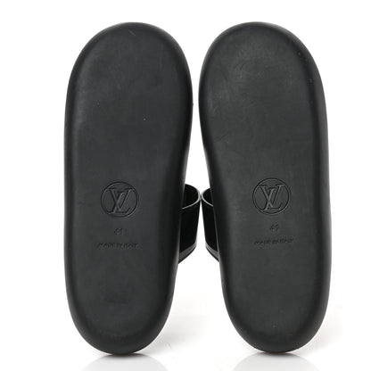 Louis Vuitton Monogram Sunbath Flat Mule Sandals 41 Black 5 of 7