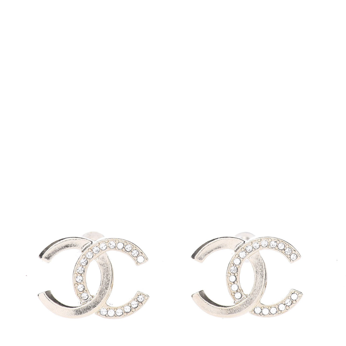 Crystal CC Earrings Gold