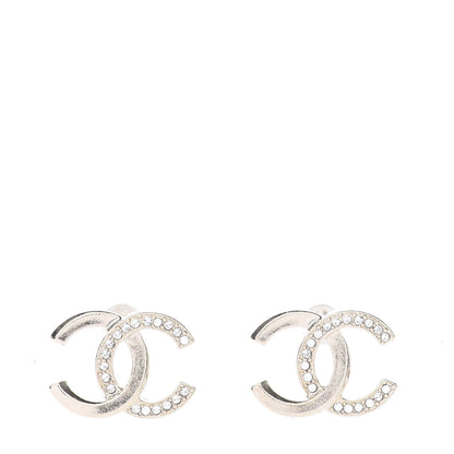 Chanel Crystal CC Earrings Gold 1 of 5