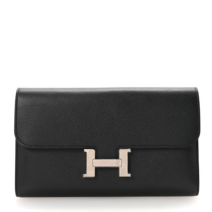 Hermes Epsom Constance Long Wallet Black 1 of 7