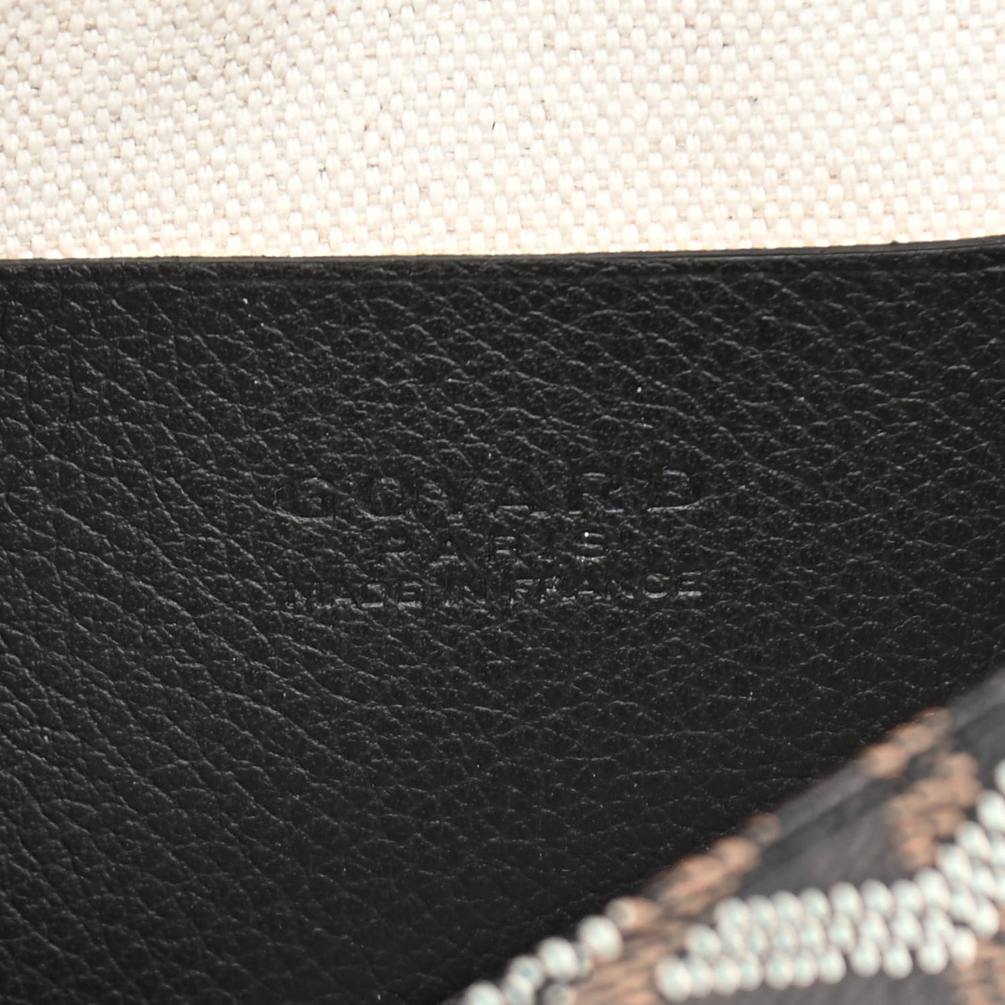 Goyardine Plumet Wallet Clutch Black