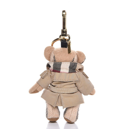 Burberry Thomas Trench Teddy Bear Keychain Charm Camel 2 of 4