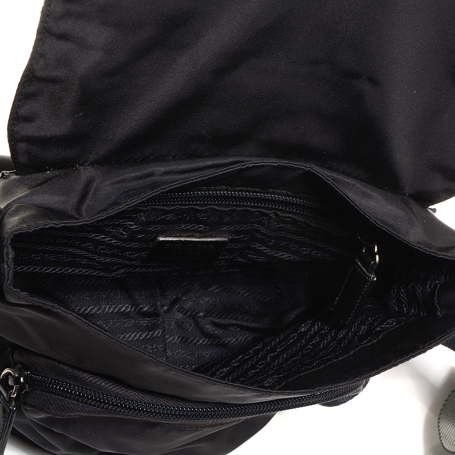 Prada Nylon Vela Messenger Black 5 of 9