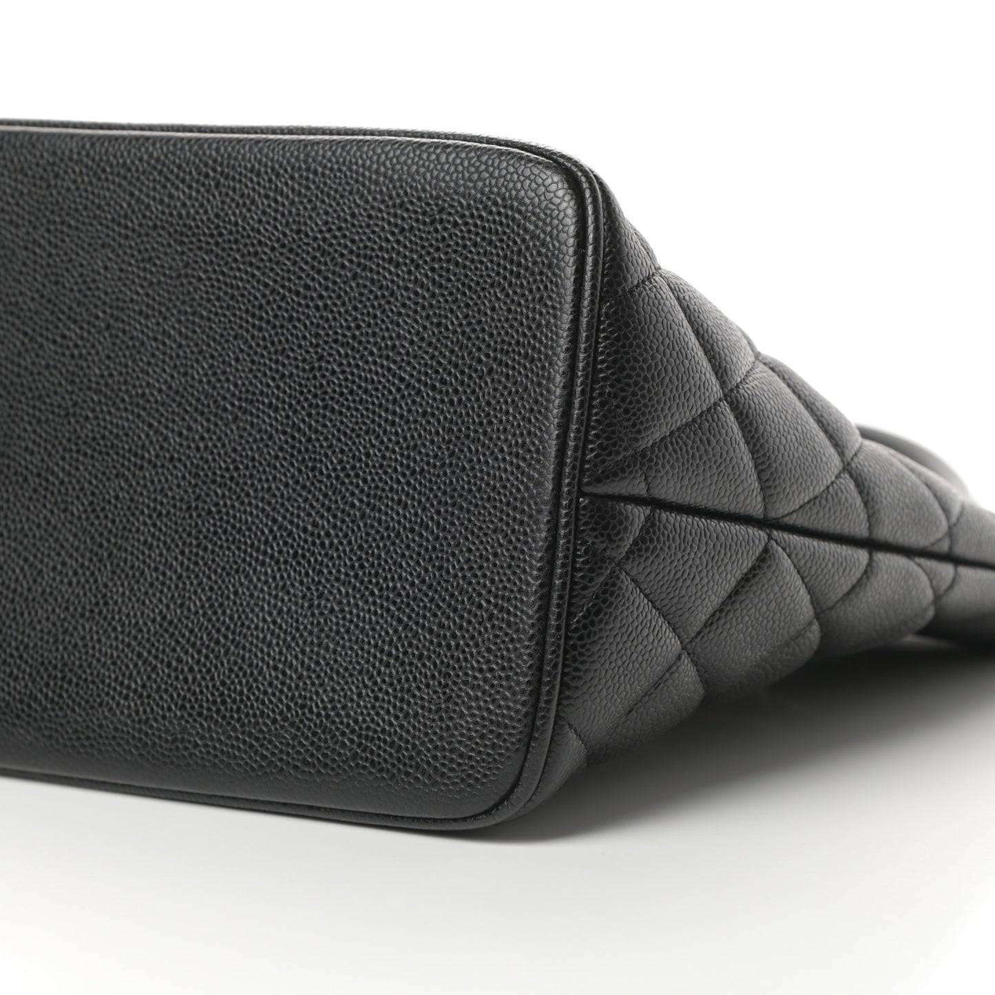 Caviar Quilted Medallion Tote Black