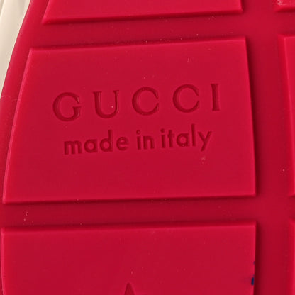 Gucci GG Supreme Monogram Mix Monogram Mens Rhyton Sneakers 8 London Blue Beige Sun Yellow 7 of 13