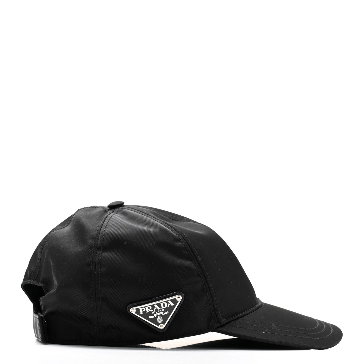 Tessuto Nylon Logo Baseball Cap M Black