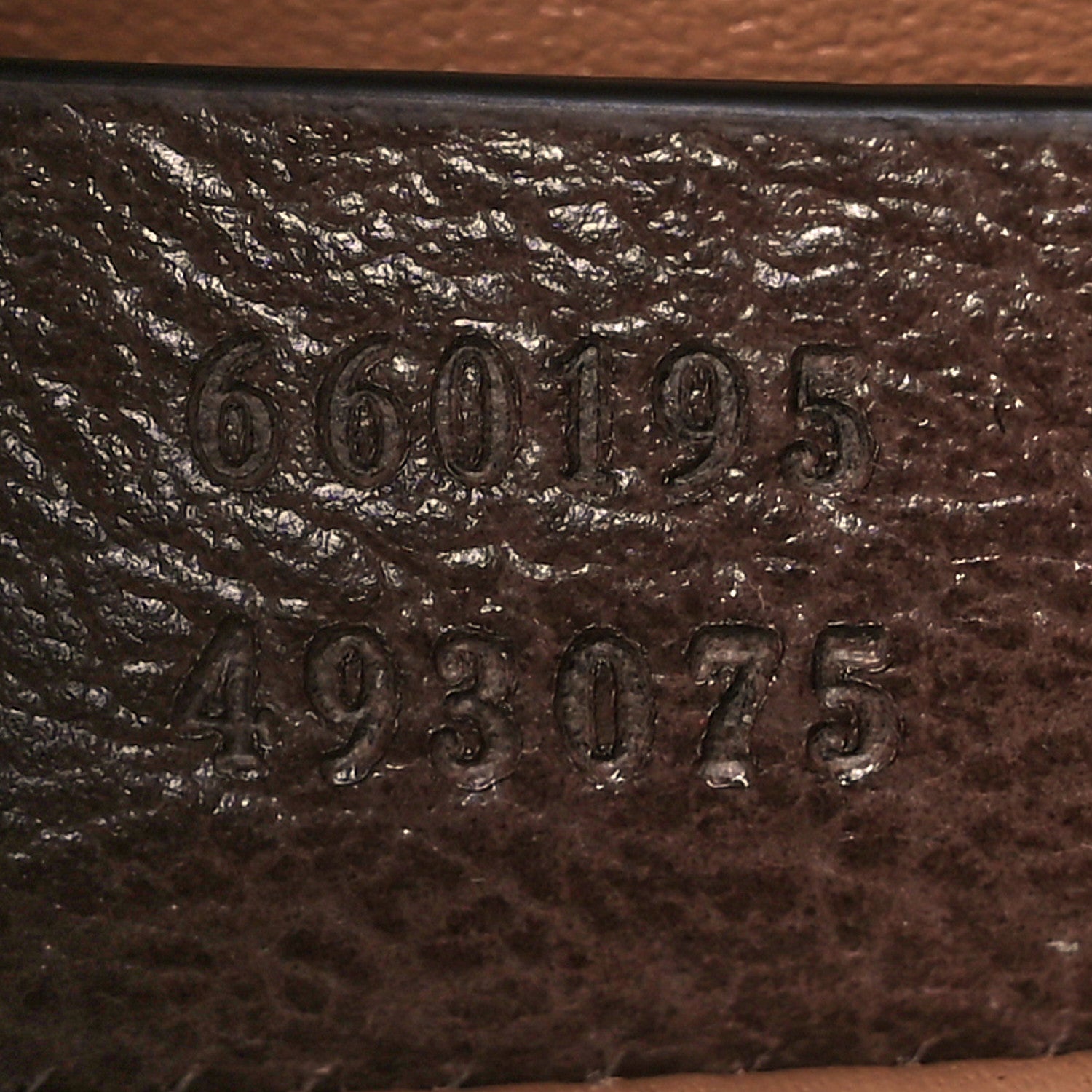 Gucci Monogram Jumbo GG Textured Dollar Calfskin Small Diana Tote Bag Camel Ebony New Acero 7 of 10