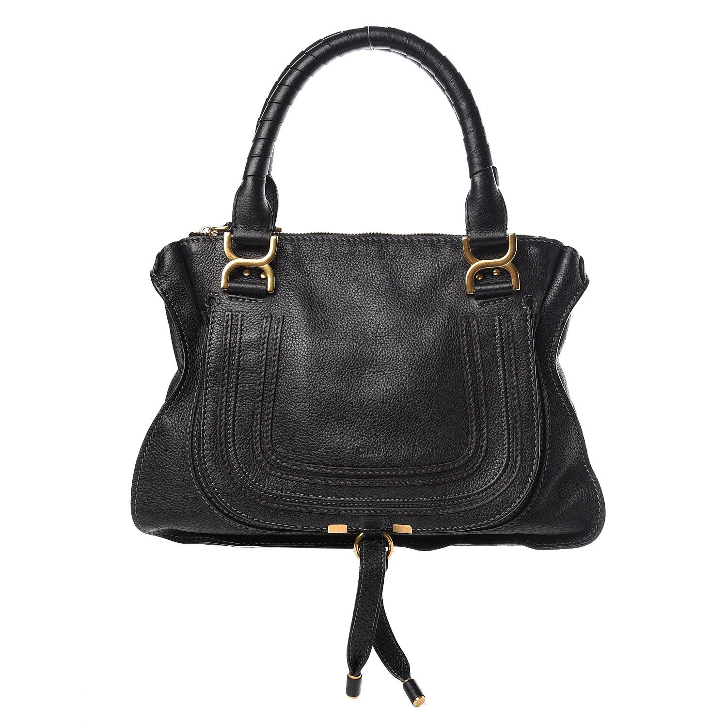 Chloe Calfskin Medium Marcie Satchel Black 1 of 10