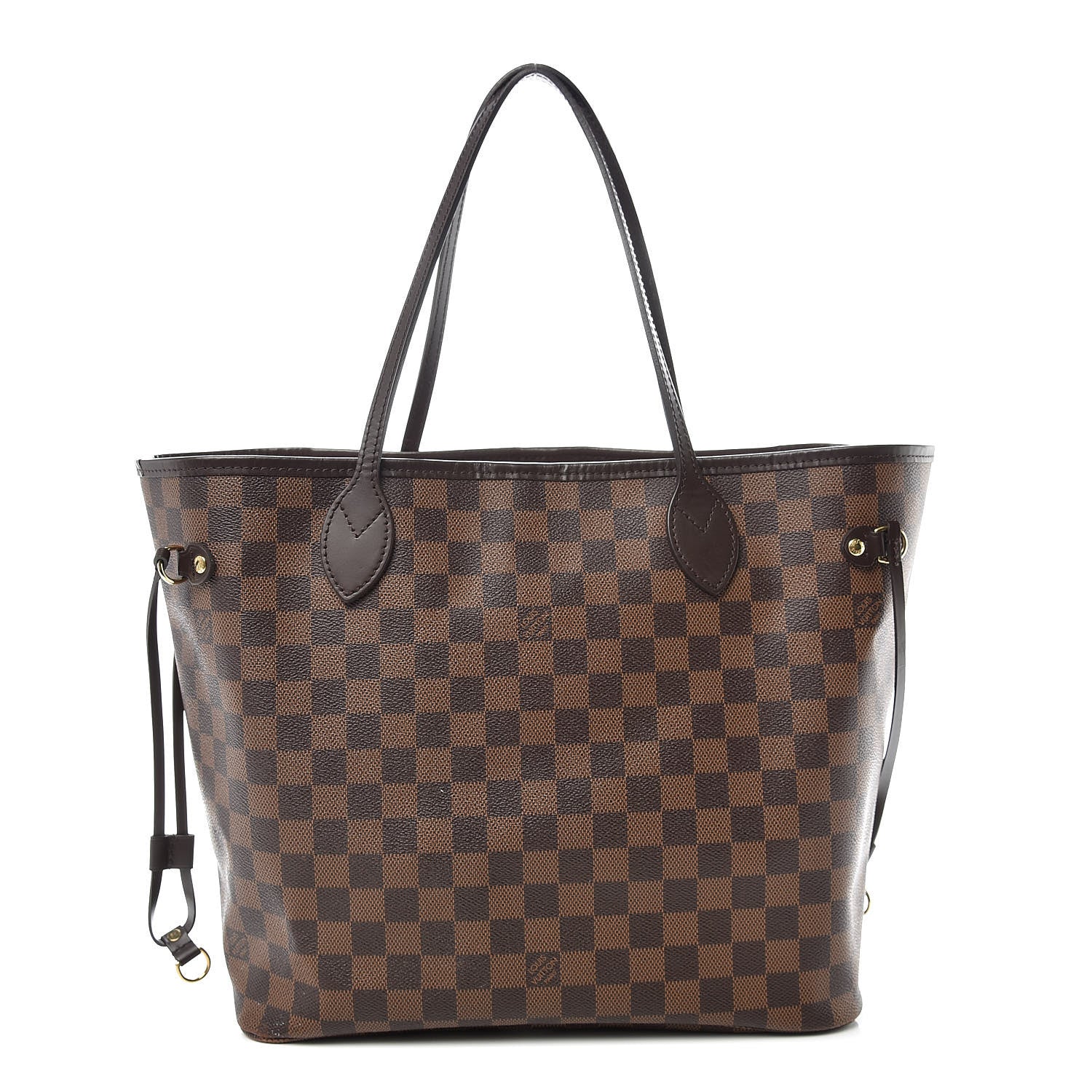 Louis Vuitton Damier Ebene Neo Neverfull MM Rose Ballerine 1 of 16