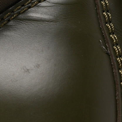 Prada Spazzolato Rois Re-Nylon Metal Triangle Logo Mens Monolith Pouch Pocket 55mm Boots 8 Militare 14 of 14