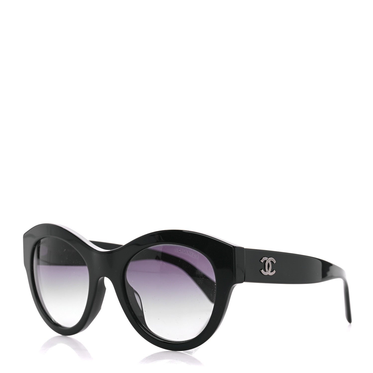 Chanel Acetate Butterfly Sunglasses 5371 Black 1 of 8