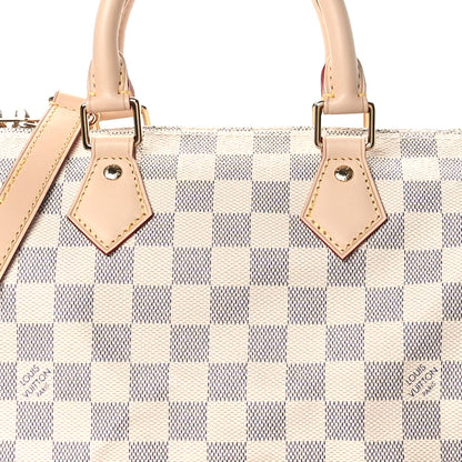 Louis Vuitton Damier Azur Speedy Bandouliere 25 7 of 10