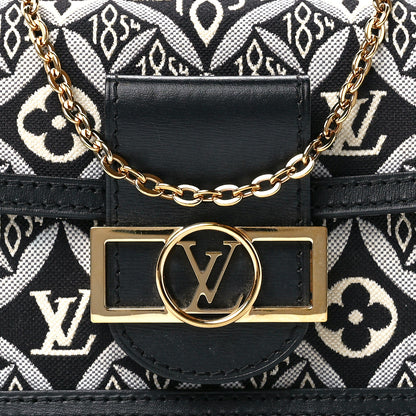 Louis Vuitton Jacquard Since 1854 Dauphine Chain Wallet Grey 7 of 10