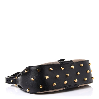 Fendi Zucca Shadow Shoulder Bag Black 3 of 11