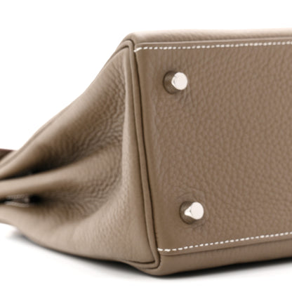 Hermes Togo Kelly Retourne 28 Etoupe 9 of 11