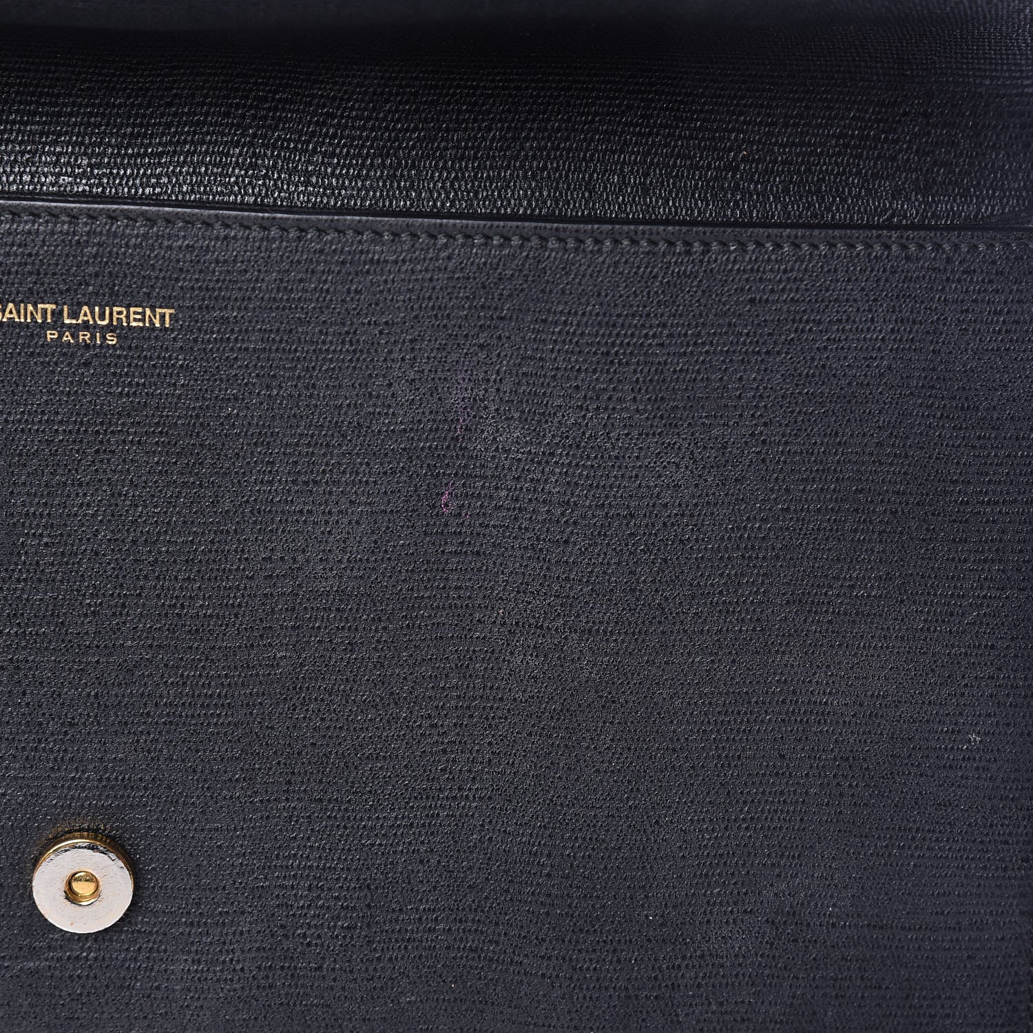 Saint Laurent Textured Calfskin Classic Y Ligne Clutch Black 9 of 15