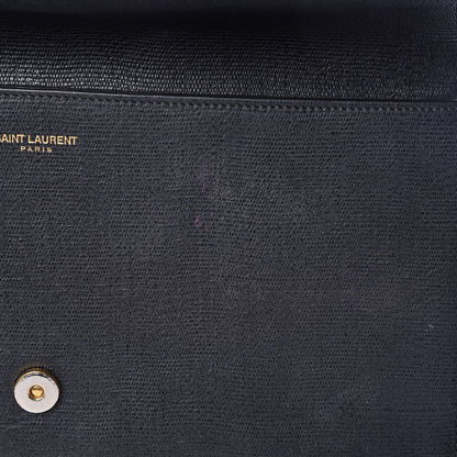 Saint Laurent Textured Calfskin Classic Y Ligne Clutch Black 9 of 15