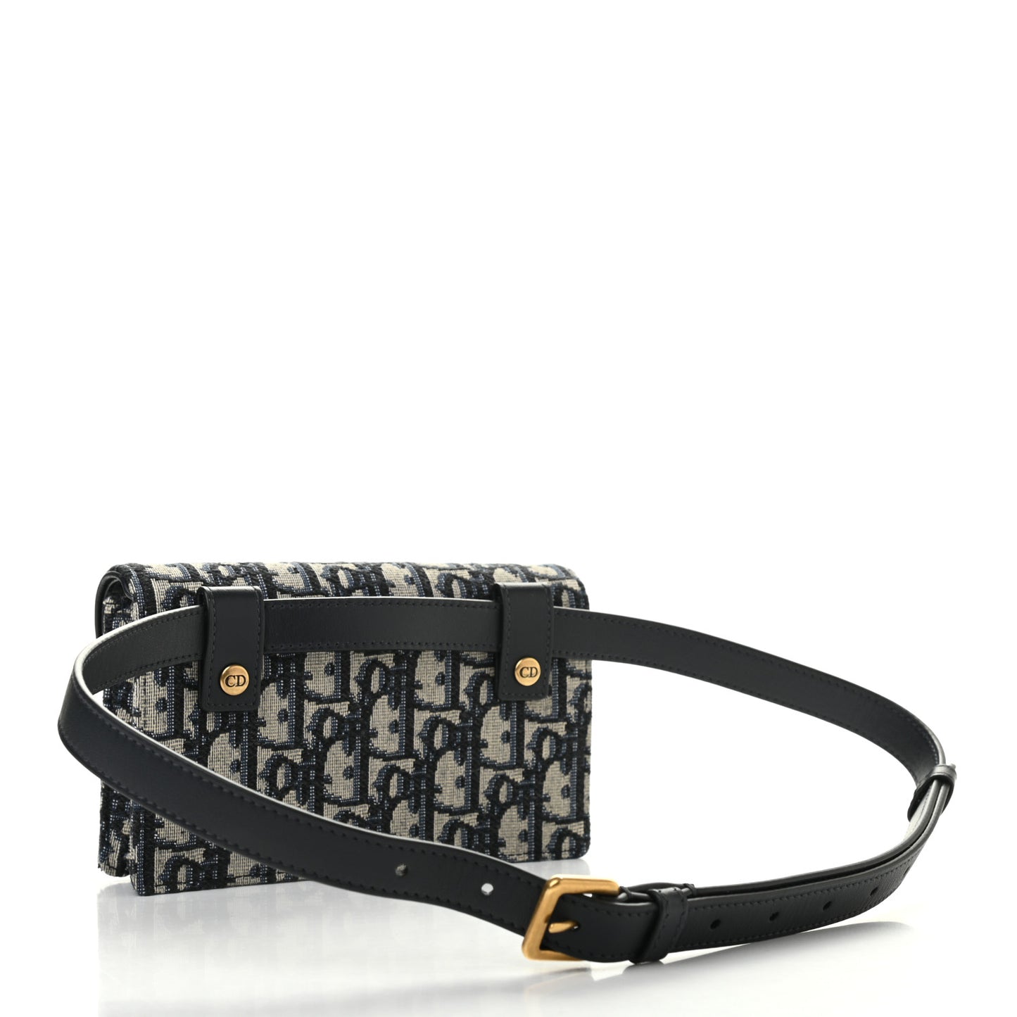 Oblique Saddle Belt Bag Blue