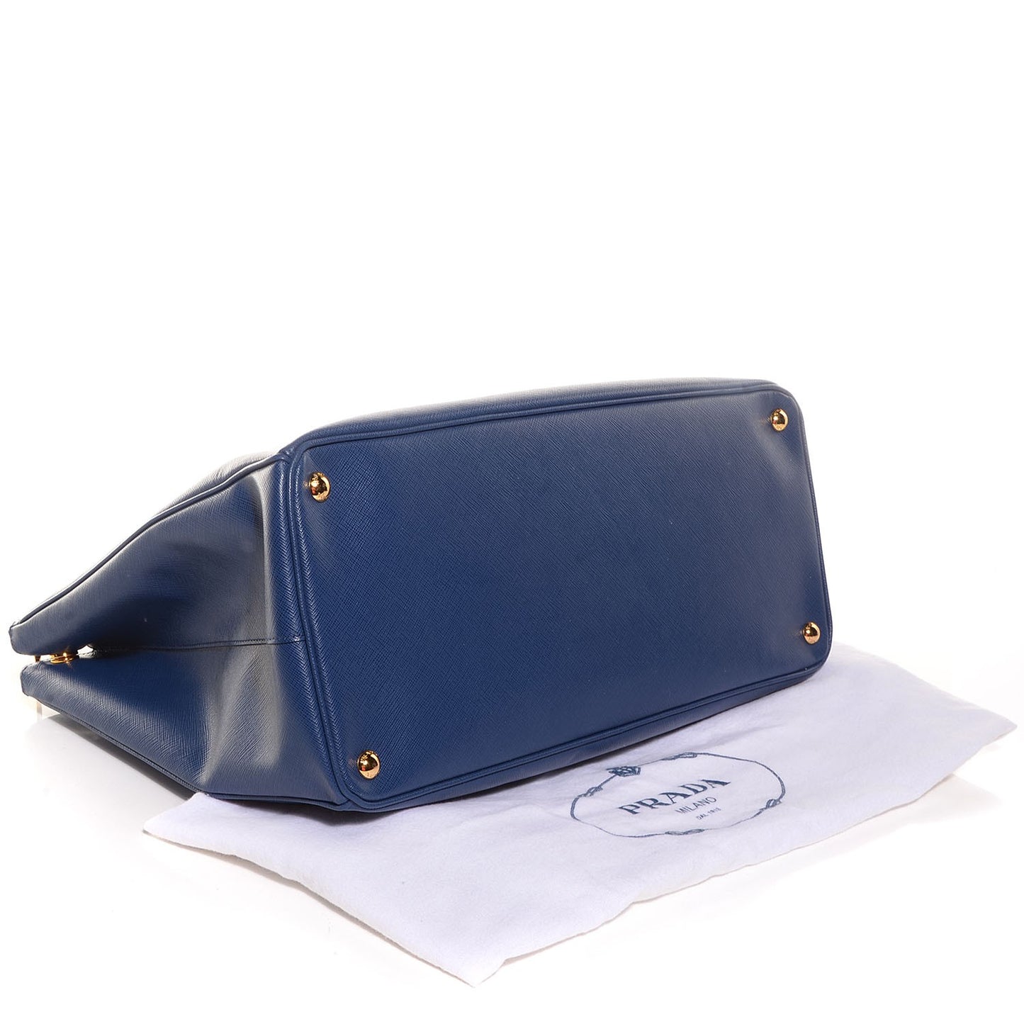 Saffiano Lux Extra Large Galleria Double Zip Tote Bluette