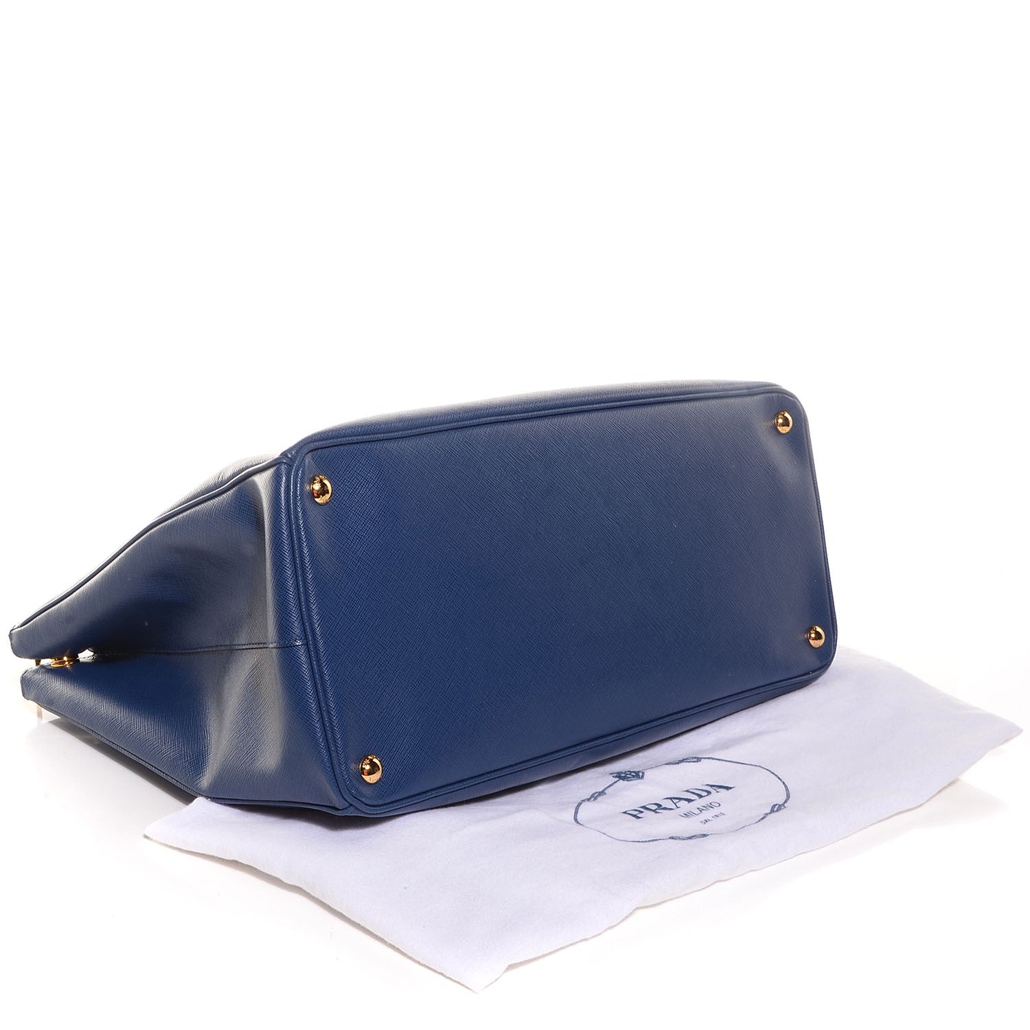 Prada Saffiano Lux Extra Large Galleria Double Zip Tote Bluette 4 of 10