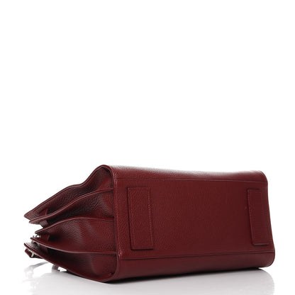 Saint Laurent Grained Calfskin Small Supple Sac De Jour Dark Pallisandre 5 of 13