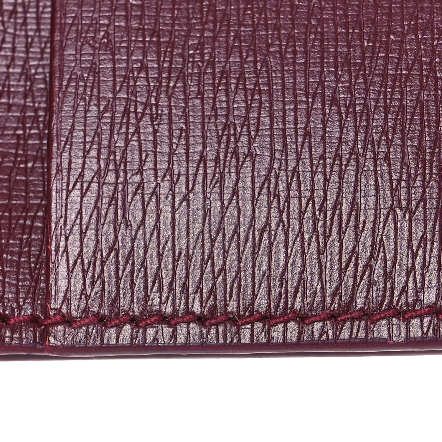 Gucci Textured Calfskin Script Logo Mini Wallet Rosso Ancora 9 of 12