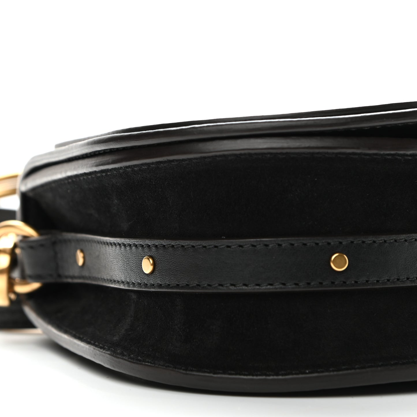 Calfskin Small Nile Bracelet Bag Black