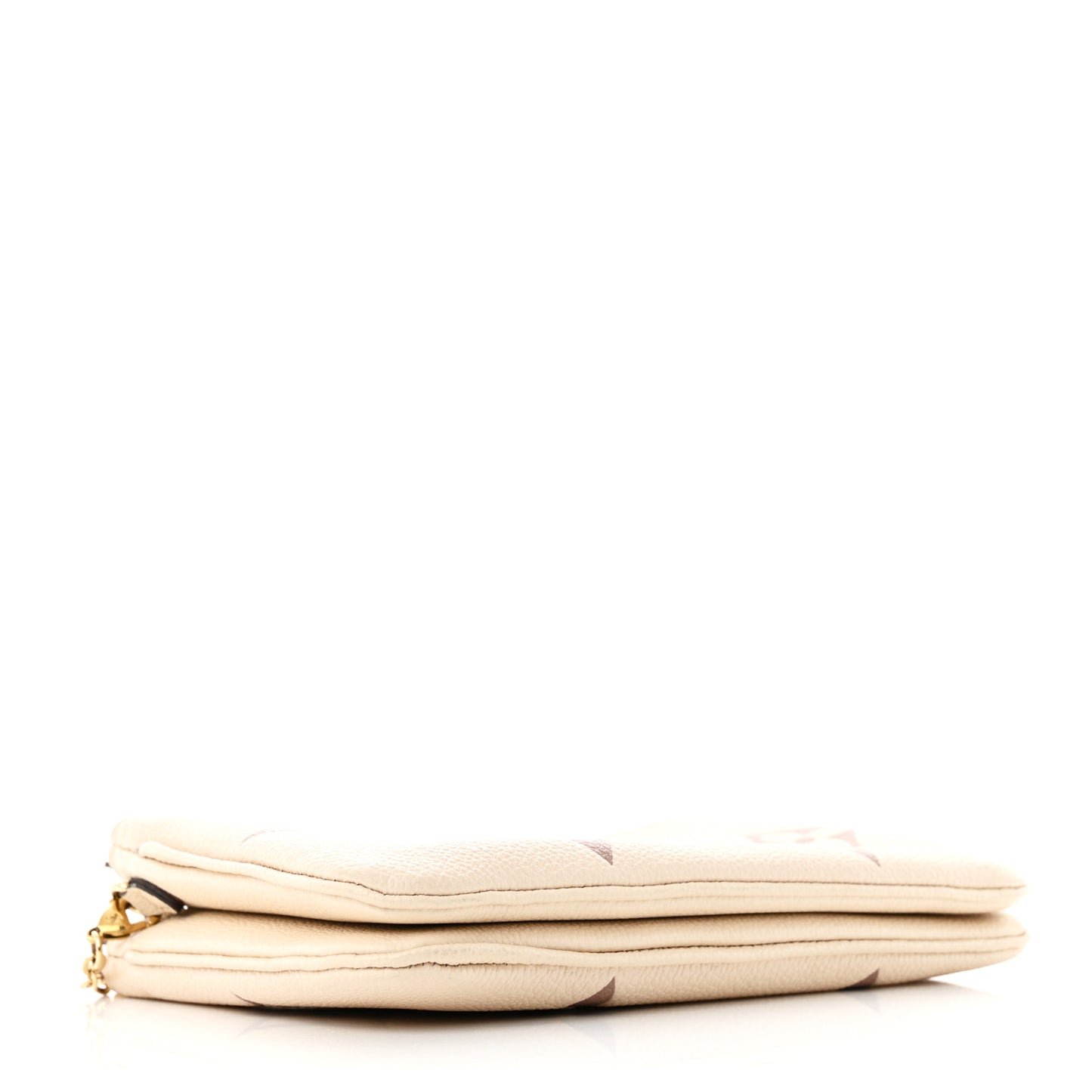 Empreinte Monogram Giant Double Zip Pochette Creme Bois de Rose