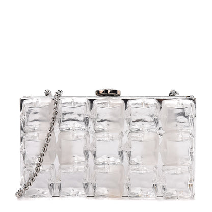 Chanel Plexi Ice Cube Clutch Silver 1 of 13