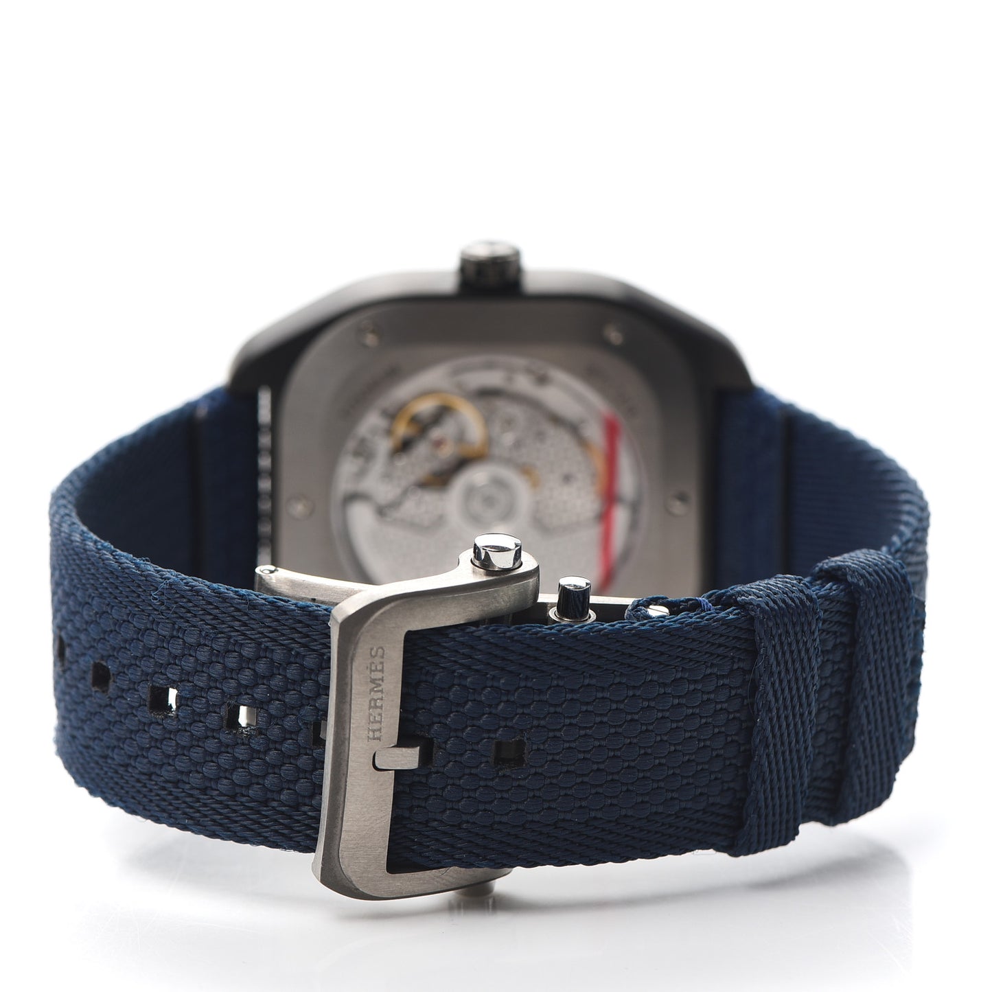 DLC Coated Titanium Nylon 39mm H08 Automatic Watch Bleu Abysse
