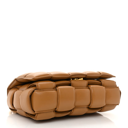 Bottega Veneta Lambskin Maxi Intreccio Padded Chain Cassette Crossbody Bag Caramel 5 of 15