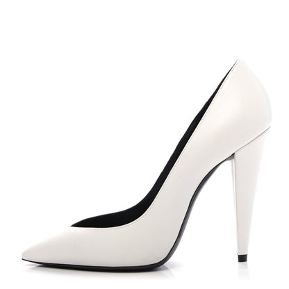 Saint Laurent Nappa Era Pumps 37 White 1 of 11