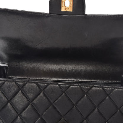 Chanel Lambskin Quilted Medium Double Sided Flap Black 16 of 18