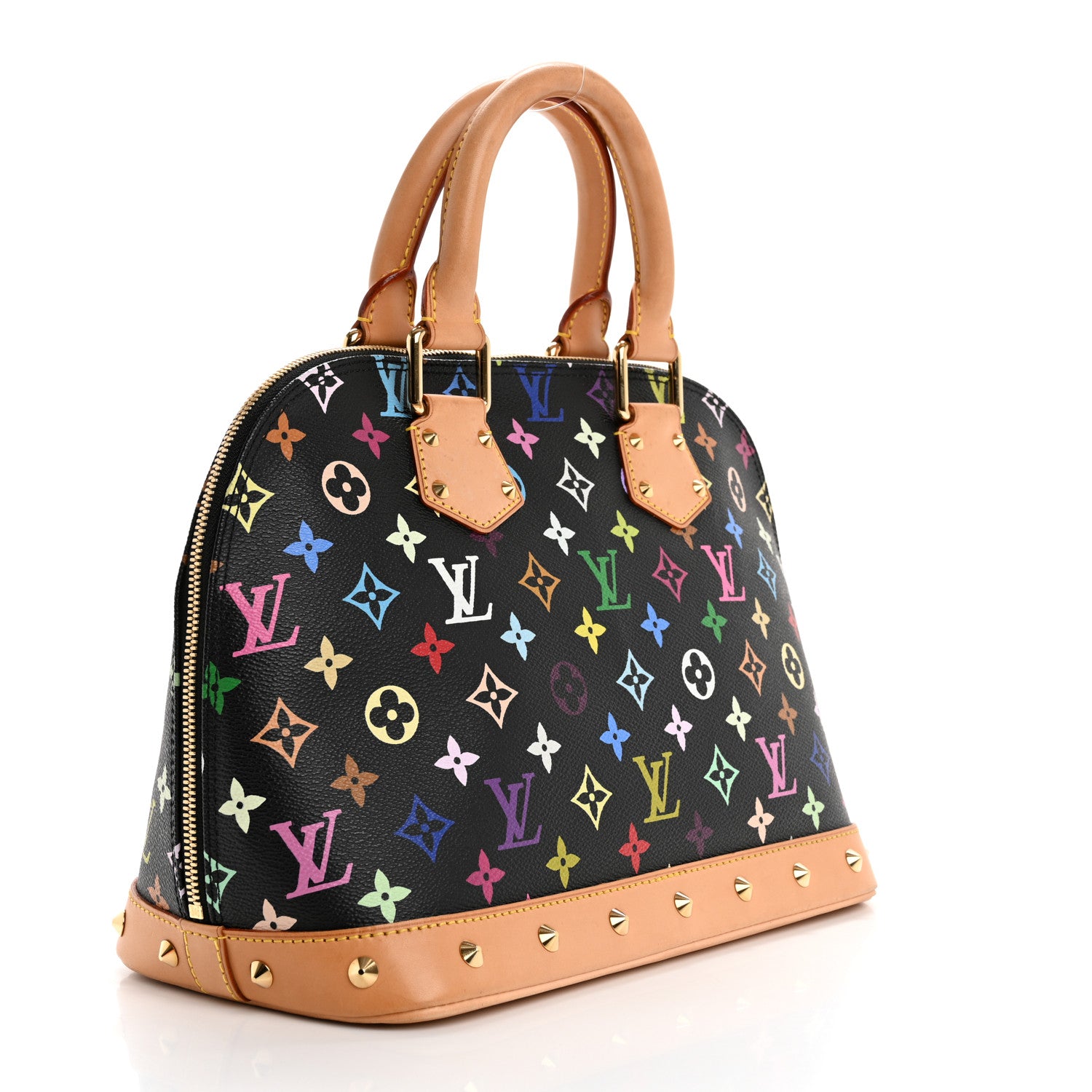 Louis Vuitton Monogram Multicolor Alma Black 2 of 9