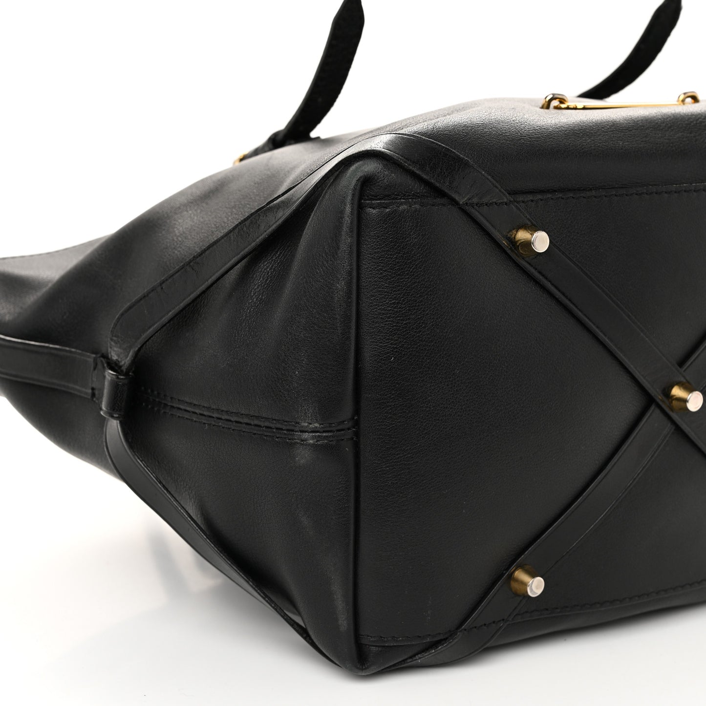 Calfskin House Check Small Salisbury Tote Black