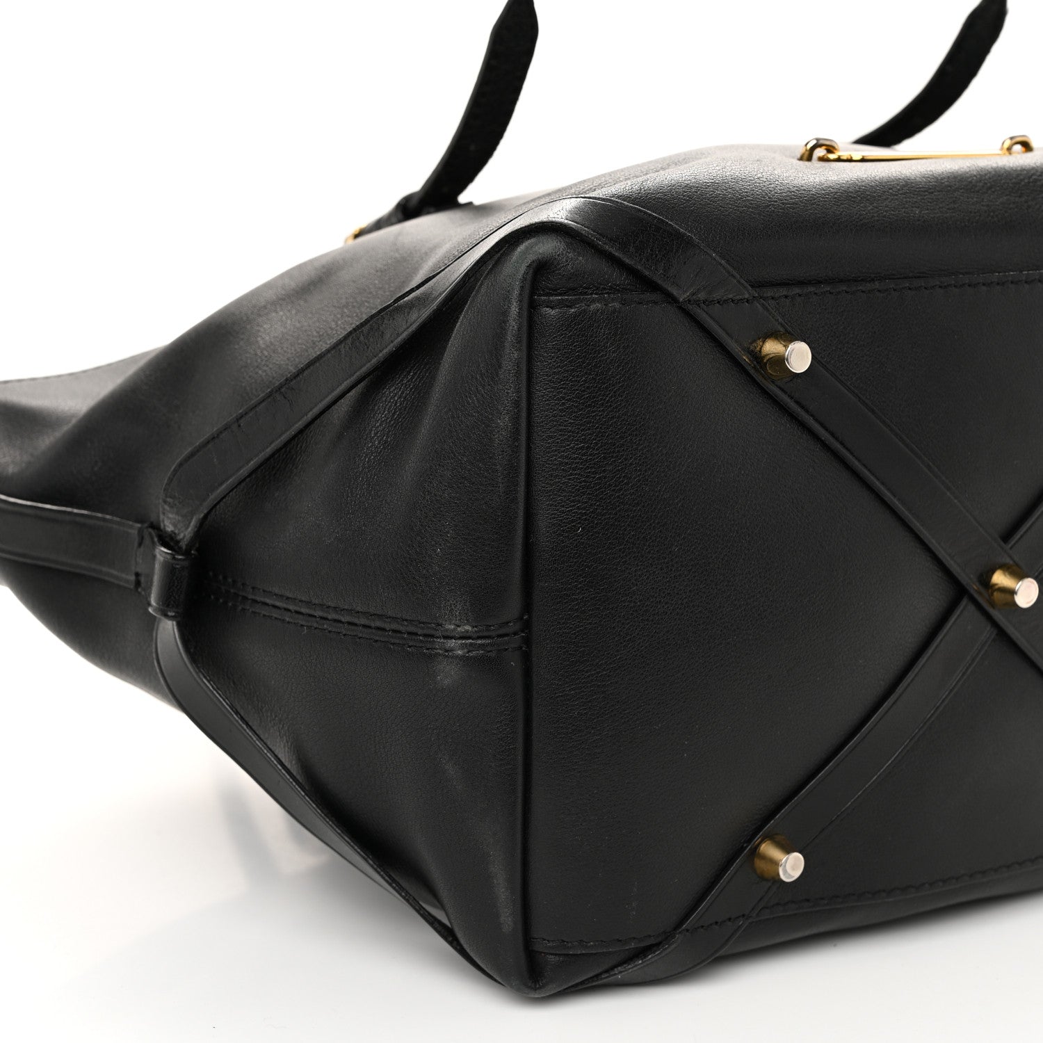 Burberry Calfskin House Check Small Salisbury Tote Black 12 of 15