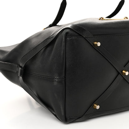 Burberry Calfskin House Check Small Salisbury Tote Black 12 of 15