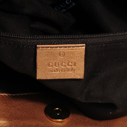 Gucci Metallic Guccissima Medium Sukey Tote Bronze 6 of 8