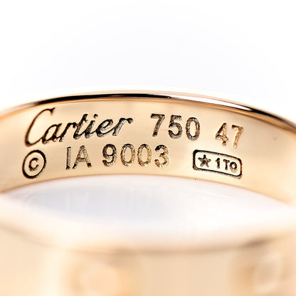 Cartier 18K Yellow Gold 4mm LOVE Wedding Band Ring 47 4 4 of 4