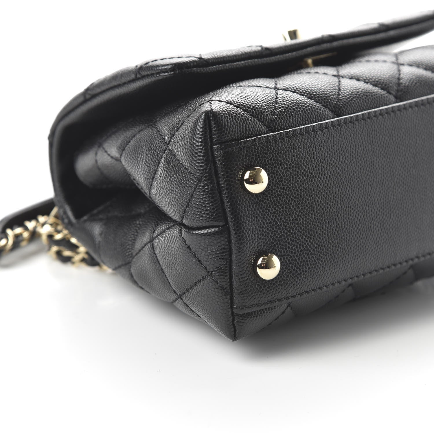 Chanel Caviar Quilted Extra Mini Coco Handle Flap Black 6 of 11