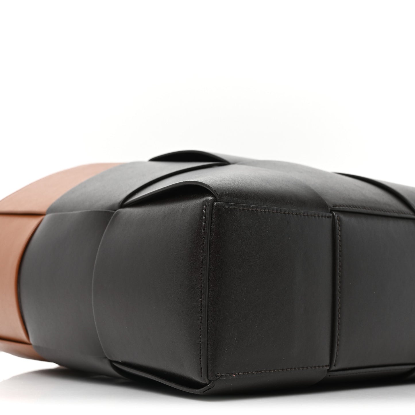 Nappa Maxi Intrecciato Medium Arco Tote Fondant Wood