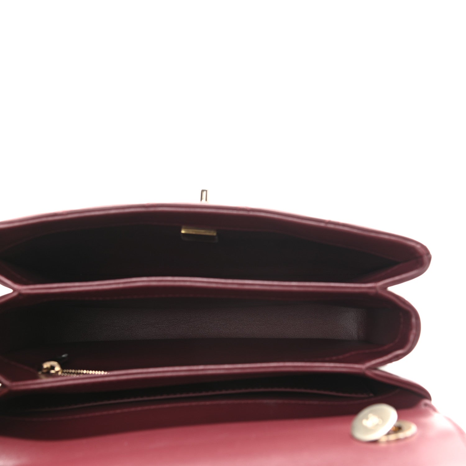 Chanel Lambskin Quilted Small Trendy CC Flap Dual Handle Bag Burgundy 5 of 8