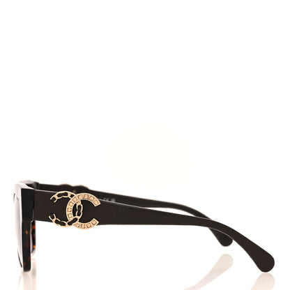 Chanel Acetate Lambskin CC Sunglasses 5456-Q-B Tortoise 3 of 7