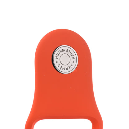 Hermes Silicone 42mm Apple Sports Watch Single Tour Band Orange 5 of 5