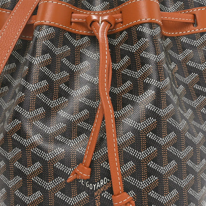 Goyard Goyardine Petit Flot Bucket Bag PM Black Gold 7 of 9