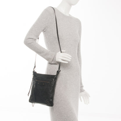 Balenciaga Agneau Classic Hardware Flat Crossbody Black 2 of 7