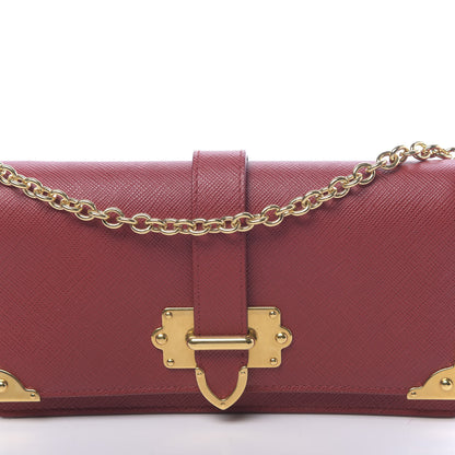 Prada Saffiano Cahier Mini Bag Fuoco 10 of 11