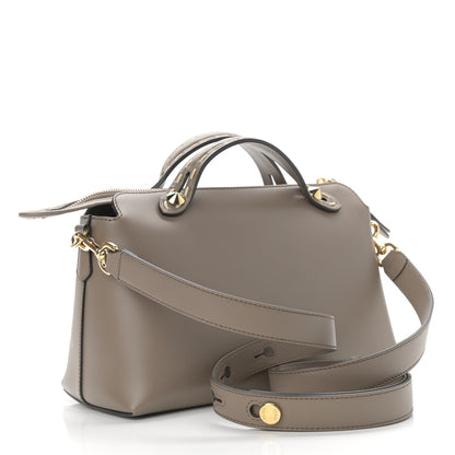 Fendi Vitello King Elaphe Python Print Logo Medium By The Way Boston Bag Tartufo Daisy Roccia 3 of 9