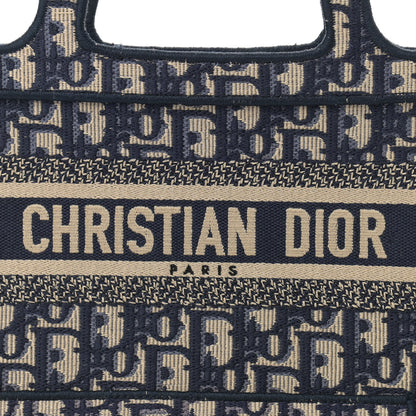 Christian Dior Oblique Mini Book Tote Blue Multicolor 8 of 10